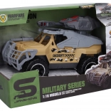 Voiture militaire avec canon et effets lumineux et sonores