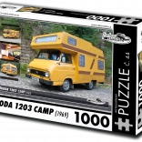 Puzzle RETRO-AUTA ŠKODA 1203 Camp (1969) – 1000 pieces