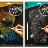 GRAFIX Rainbow Scratch Art Picture - Cat