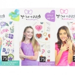 Tijdelijke tatoeages voor meisjes – set van 75 motieven