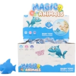 Világító cápa vízbe