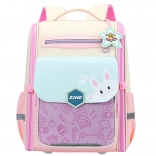 Pastel School Backpack with Bunny and Chest Strap 21L