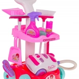 Kids’ cleaning set with interactive vacuum and cart