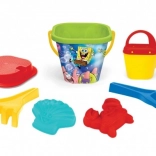 zandset 7 stuks SPONGEBOB, 3 kleuren, net