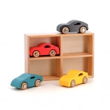 Set of 4 Wooden Cars Vilacity