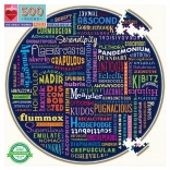 Round Puzzle 100 Great Words 500 Pieces