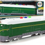 Vasúti vonat súrlódó meghajtással 1:32 Zöld hang- és fényhatásokkal