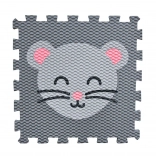 Minideckfloor Mouse – gray rug with light gray mouse