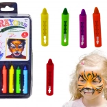 Colorful Face Paints 6 Pieces