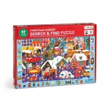 Mudpuppy Puzzle Search and Find: Christmas Market (64 pieces)