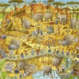 HEYE Puzzle Őrült ZOO: Afrikai kiállítás 1000 darab