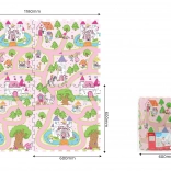 Zachte foam blokken met prinses 60 × 60 cm, 4 stuks