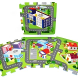 Zachte foamblokken – stad, 9 stuks (32 × 32 cm)