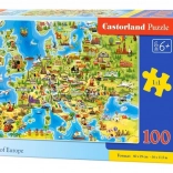 Puzzle Europe Map 100 Pieces