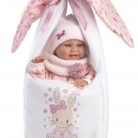Llorens New Born deklica – realistična dojenčica s celovinilnim telesom 40 cm
