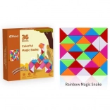 Colorful Snake Folding Puzzle