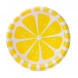 Inflatable kiddie pool with lemon design
