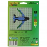 Jeu de construction Mosaic Color 2-en-1 – hélicoptère et avion, 186 pièces