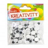 Wiebeloogjes 12 mm, 80 stuks