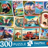 Puzzle 300 EasyPiece – postage stamps Trefl