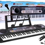 Kinder toetsenbord synthesizer met microfoon en USB