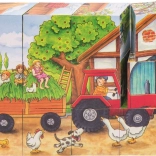 GOKI træklodser årstider på gården, 12 klodser