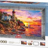 ART PUZZLE Puzzle with frame and glue Beautiful sunset 1000 pieces