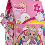 30-piece Puzzle Princess and Unicorn 29 × 18 cm