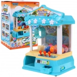 Dětský automat s chňapákem 3+ – stolní hra s kuličkami, panelem řízení a žetony