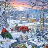 GIBSONS Puzzle We’re Carrying the Christmas Tree 1000 pieces