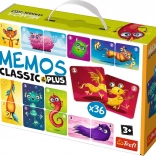 Pexeso Classic & Plus Cute Monsters 3-in-1
