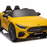 Detské elektrické auto MERCEDES AMG SL63 – žlté, lakované