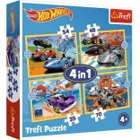 Puzzle HOT WHEELS 4-in-1 Vehicles Trefl