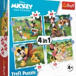 Puzzle 4 in 1 – A Great Day MICKEY MOUSE