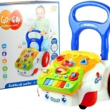 Baby walker with detachable music panel