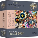 TREFL wooden double-sided puzzle In the World of Music 501 pieces