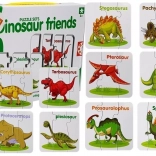 educational puzzle dinosaurs – 10 pairs in English