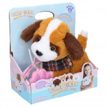 Walking plush dog with wired effects 22 cm