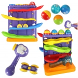 Interactive 3-in-1 Marble Run with Hammer, Penguin and Car