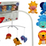 Musical crib mobile with animals, no batteries