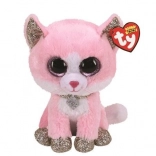 Roze kat Fiona pluchen knuffel 24 cm