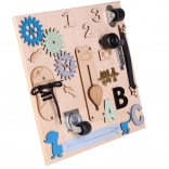 Table de manipulation et sensorielle en bois 30 × 30 cm