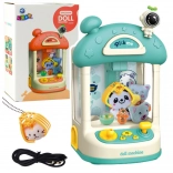 Smart kids’ claw machine game – blue plush and ball catcher