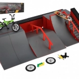 Skatepark – vingerboard en BMX-set met ramps en accessoires