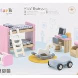 VIGA POLARB Wooden Children's Room for Dollhouse