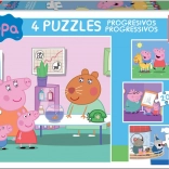 EDUCA Peppa Pig Puzzle 4in1