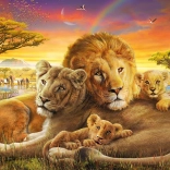 Puzzle Cuddly Lions 1000 Pieces SCHMIDT