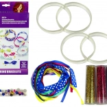 Kit de fabrication de bracelets DIY avec paillettes et rubans