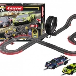 Carrera GO slot car track DTM Supercars 6.3 m with Audi R8 LMS and Lamborghini Huracán