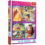 Puzzle 2x70 Disney Princesses Fairy Days